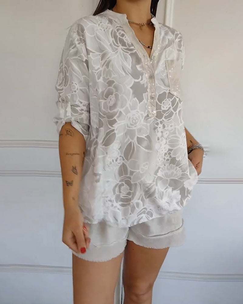 Cassie | Blusa con estampado floral