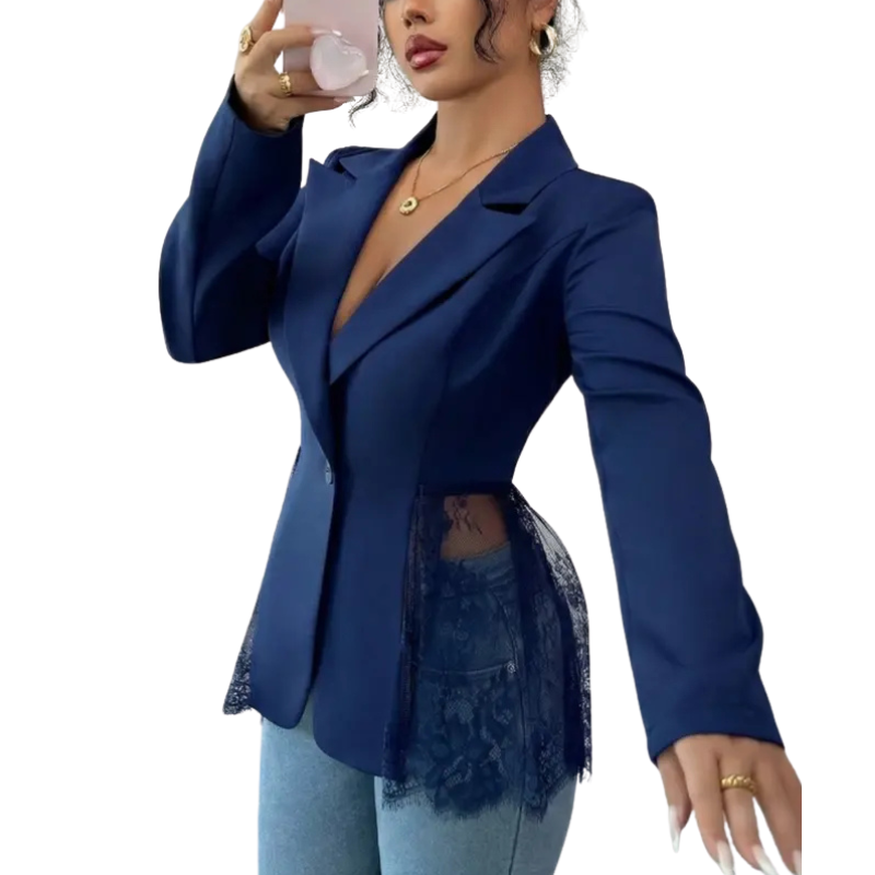 Carolina - Blazer elegante con detalles de encaje