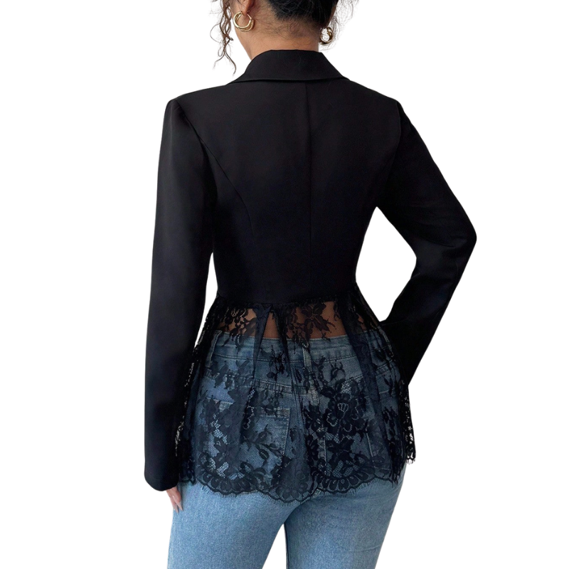 Carolina - Blazer elegante con detalles de encaje