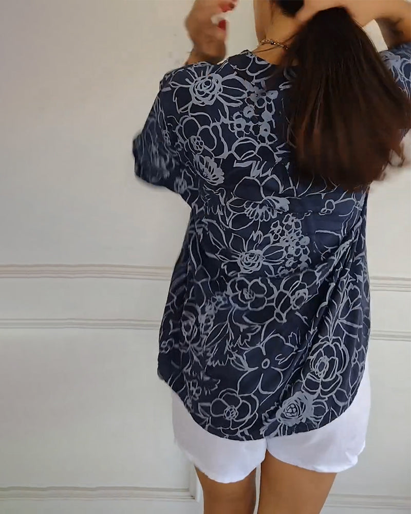 Cassie | Blusa con estampado floral