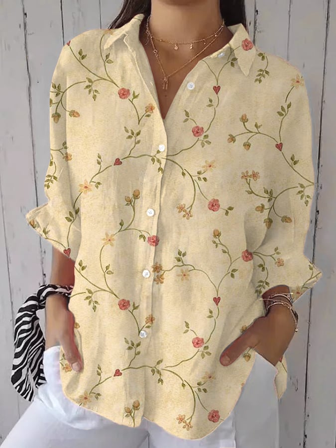 Liva | Blusa con bordado de flores