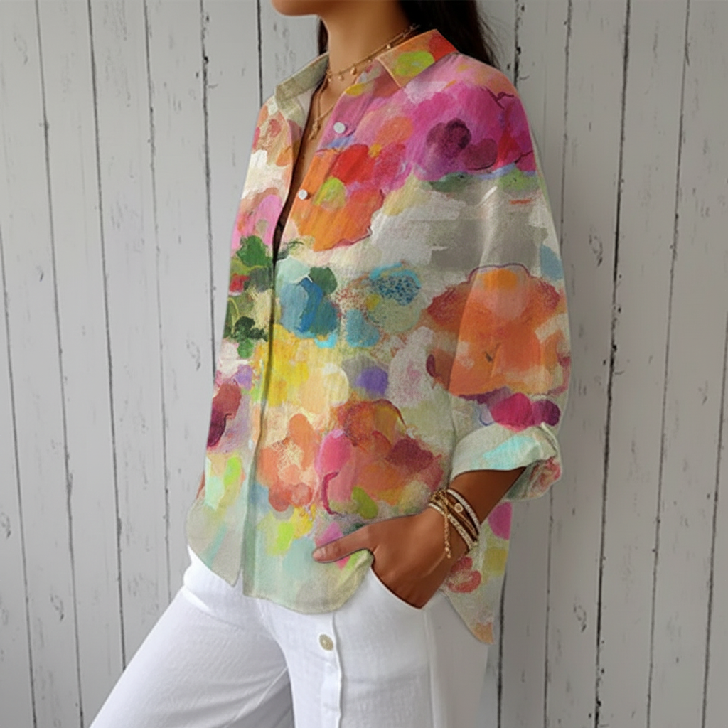 Ella | Blusa con estampado suave