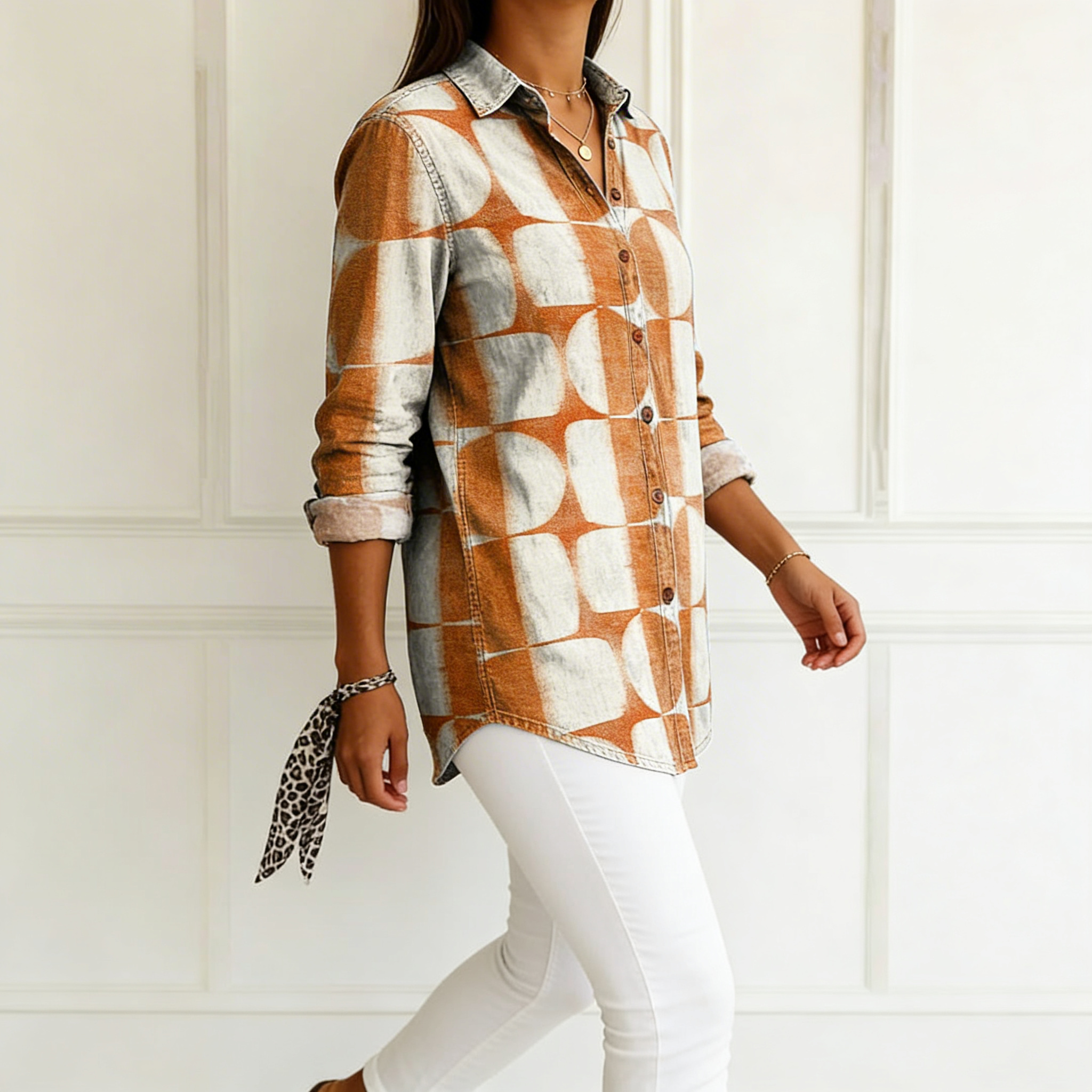 Asta | Blusa con motivos geométricos